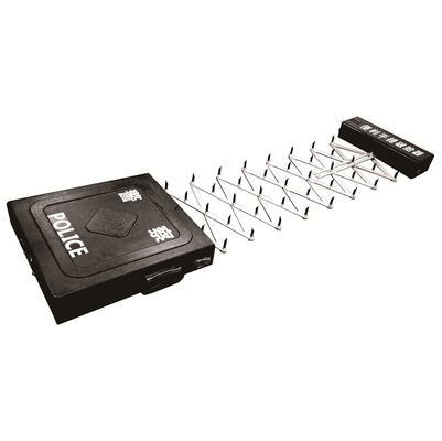 Kalite  Traffic Police Q235 Steel Traffic Roadblocks , 7m Portable Tyre Killer Fabrika